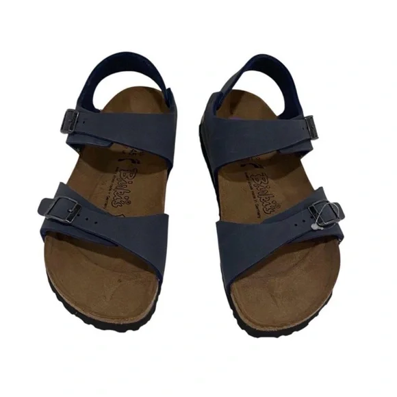 Birkenstocks Birki’s Navy Blue Sandals - BRAND NEW - Size 7/7.5 - Picture 3 of 8